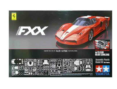 フェラーリ FXX(1/24 タミヤ プラモデル 赤クリヤーリアカウル付